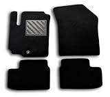 Tappetini Opel Agila B 2008-2015 su misura, Antiscivolo, battitacco in gomma rinforzata, bottoni di fissaggio