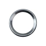 ontto 2 pezzi auto anteriore posteriore Logo emblema decorazione cerchio anello Trim adesivo 82 mm/75 mm lega di alluminio per BMW Serie 3 4 M3 M4 F30 F31 82 mm & 74 mm esterno Logo emblem decorazione