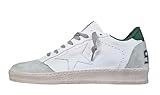 Golden Goose Scarpe da Uomo Vintage Ball Star Pelle 10802 Bianco-Verde 41