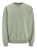 JACK & JONES Jjecharge Sweat Crew Neck Noos Maglia di Tuta, Iceberg Green, S Uomo