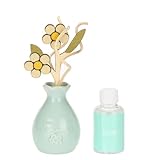 THUN, Diffusore per Ambienti Decorato con Margherita in Porcellana, Idea Regalo per la Casa, 50 ml