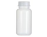 Bottiglia da 1000 ml a collo largo in LDPE con tappo a vite, bottiglia vuota da 1 litro per chimica, bottiglia da laboratorio con coperchio come contenitore per laboratorio, cucina o hobby