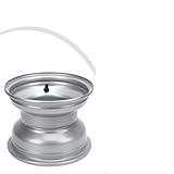 18x9508 Ruota Pollice Rimorchio 8 Cerchio Mozzo 4 Foro Lega di Alluminio per Atv Quad M8 Kart Offroad Buggy Falciatrice Posteriore Argento Go Bolt Mount