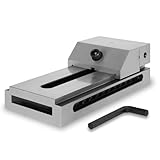 EBERTH Morsa di precisione a serraggio ridotto, larghezza ganasce 150 mm, forza di serraggio massima 200 mm, altezza ganasce 50 mm, in acciaio robusto, per vari lavori, morsa da officina