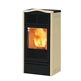 Italiana Camini by Edilkamin Stufa a Pellet Piro2 Kw.6,9 Cinque Stelle Classe A+ vari colori (Beige)