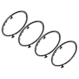 Set di 4 adesivi per bocchetta dell'aria condizionata, per Ford Focus 2 MK2 2005 2013, finitura in fibra di carbonio, materiale ABS, decorazione interna e protezione (fibra di carbonio)