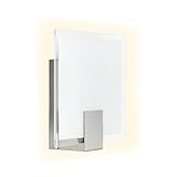 BRILLIANT lampada Sonian applique quadrato ferro/bianco | 1x C35, E14, 40W, adatto per lampade a candela (non incluse) | Scala da A ++ a E | Adatto per lampade a LED