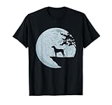 Cane da caccia a pelo corto, con luna, per cani da caccia Maglietta