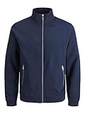 JACK & JONES JJERUSH Harrington Bomber Noos, Giacca Blu Navy, XS Uomo