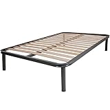Somnus SANA Rete letto una piazza e mezza 120cmx190cm 35cm - doghe in legno multistrato - telaio in acciaio con piedi - prodotto ORTOPEDICO - 100% Made in Italy.