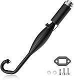 XFYESL Scarico Moto Marmitta per Tubo di Scarico a 2 Tempi per motociclette per Mini Motori Quad Dirt Monkey da 43 CC, 47 CC e 49 CC Punta di Scarico Coda