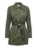 ONLY Onlvalerie Trenchcoat CC Otw Impermeabile, Grape Leaf, S Donna