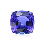 Radheyma Pietra portafortuna di dicembre, tanzanite naturale, eccellente taglio a cuscino, certificata in laboratorio GGTL AAA+, pietra preziosa sciolta unisex (peso della pietra: 6,25 ratti, 5,50