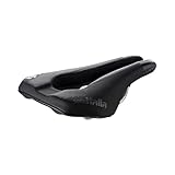 Selle Italia WATT TI 316 Gel Superflow - Sella Bici da Triathlon e Crono, Foro Anatomico, Inserto Antiscivolo - Taglia unica, Nero