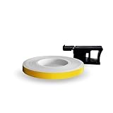 Wheel Stripes Strisce Adesive per Cerchi Moto con Applicatore, Giallo Race, 7 mm x 7 mt