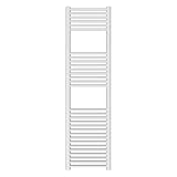 ERCOS Scaldasalviette Termoarredo Bagno Dimensioni 400x1500 MM Radiatore Colore Bianco , Attacchi da 1/2" Fornito Con Kit Montaggio