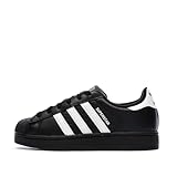 adidas Scarpe da ginnastica Nere Ragazzo/Ragazza Superstar, Nero , 38 2/3 EU