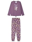 Women'secret Long Pyjama Multilicense Nostalgia Snoopy Pigiama, Viola, M Donna