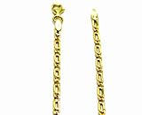 PEGASO GIOIELLI Collana in Oro Giallo 18kt (750), Catena Pernice per Uomo e Donna, 50 cm