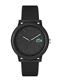 Lacoste Orologio Analogico al Quarzo da Uomo Collezione LACOSTE.12.12 con Cinturino in Silicone Nero - 2011171