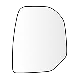 SENZEAL Vetro dello Specchietto Lato Passeggero Riscaldato con Piastra Portante per Citroen Berlingo 2008-2013 Peugeot Partner 2008-2013 (Destro)