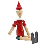 Gico - Pinocchio in legno, lunghezza: 24cm, fabbricato in Italia, 9011