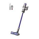 Dyson V11 Advanced™ Aspirapolvere senza filo–200 AW, 60 minuti di autonomia, Spazzola Motorbar anti groviglio, 3 modalità, schermo LCD, spazzola multifunzione, stazione di ricarica a muro,Nichel/Viola