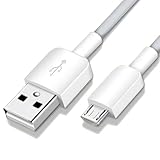 Huawei Cavo dati / cavo di ricarica – Micro USB – Grigio/Bianco – compatibile con telefoni cellulari Huawei con connettore Micro USB