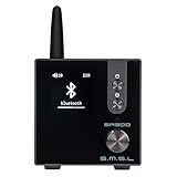 S.M.S.L SA300 Amplificatore digitale HiFi, chip MA12070 di Infineon 80W x 2 amplificatore di potenza classe D, ingresso RCA USB Bluetooth 5.0 APTX, modalità EQ multiple con telecomando (Nero)