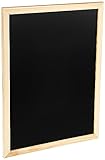 Lavagna Nera per Gesso 30 x 40 cm con Cornice in Legno