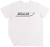 Best Awesome Boston Whaler Design Bambini Ragazzi Ragazze Unisex Maglietta Bianca