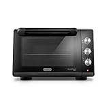 De'Longhi Sfornatutto Chef EO34302 Forno Elettrico Ventilato con 4 Modalità di Cottura, Porta Doppio Vetro, Temperatura 80-230°C, Timer 120', Include Teglia e Griglia, Capacità 34L, 2000W, Nero