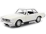 1963 Mercedes-Benz 230 SL (W113) Hardtop Blanco 1:24 Welly 24093