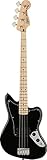 Fender Squier Affinity Series Jaguar Bass con pickup Humbucker, tastiera in acero, nero, Include lezioni virtuali gratuite su Fender Play