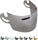 EvoParts Visiera compatibile Arai Type-L, Rx7 Corsair, Viper Gt, Astral, Quantum F, Rx7RR4, Condor, Chaser (Argento)