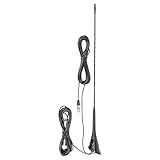 Antenna CB PNI Duplex 2000 CB-FM, 26-28MHz (CB), 87-108MHz (FM), cavo CB e cavo FM 5 metri, fibra di vetro, lunghezza 490 mm