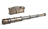 Dollond London 1920 Telescopio fatto a mano | Cannocchiale Nautico antico | Riproduzione Vintage Funzionante | Monocolo in Ottone | Lungo 15 pollici | Decorazione da Collezione | Per bambini