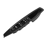 VOBOR Interruttore Alzacristalli Elettrico Auto, Pulsante Leve Vetro, Pulsantiera Alzacristalli con Cornice per Citroen C4 dal 2004 Al 2010