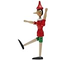Teorema Pinocchio in Legno Altezza 30 cm, Multicolore, 40192
