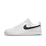 Nike Court Vision Low Next Nature, Scarpe Donna, White Black, 37.5 EU