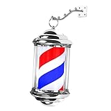 Generico Barber Shop Pole Light, Hair Salon Shop Sign Light Stripes Insegne al risparmio energetico Lampada a LED per salone di bellezza,
