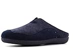 Valleverde 26821 Pantofole Casa Camera Uomo Velluto Blu Suola Gomma