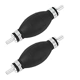 2 Pezzi Pompa per Estrazione Manuale Carburante, Pompa Manuale Carburante 8 mm, Pompetta Manuale Aspirazione, Gasolio Pompetta, Pompa a Bulbo per Gasolio, Benzina e Acqua, Adatta per Auto, Navi, Moto