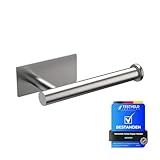 Ibergrif MK34052 Porta Carta Igienica Adesivo Portarotolo Carta Igienica Acciaio Inox per Bagno e Toilette,Acciaio Inossidabile