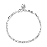 Brosway Bracciale Donna, Bracciale Tennis in Acciaio e Cubic Zirconia con Simbolo Albero Della Vita | Collezione Desideri - BEI022