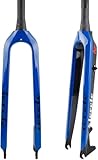 Forcella Rigida MTB in Fibra di Carbonio 26/27,5/29 Forcella per Mountain Bike con Freno a Disco Forcella Anteriore per Bicicletta conica da 1-1/2" QR 9 mm C,26