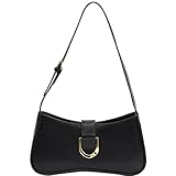 Makukke Borsa a mano da donna piccola, in pelle PU, con chiusura lampo, Y2K, borsa a tracolla da donna, vintage, per appuntamenti, feste, shopping, Nero , Klein