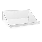 VITAdisplays Portalettere/fermalibri come supporto per prodotti e porta libri in PLEXIGLAS® originale, 1 pezzo, 30 x 9 x 21 cm