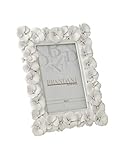 BRANDANI Cornice portafoto Primula Bianco in poliresina Interno 10x15 Art. 53355