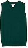 Amazon Essentials Maglione Smanicato con Scollo a v in Cotone in Stile Uniforme Bambini e Ragazzi, Verde, 2 anni